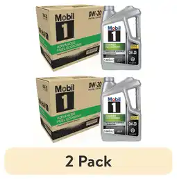 Walmart (2 pack) Mobil 1 Advanced Fuel Economy Full Synthetic Motor Oil 0W-20, 5 Quart (Pack of 3) offer