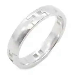 Walmart Pre-Owned Hermes HERMES Ever Hercules Ring, K18WG (White Gold), Women's, Silver (Good) offer