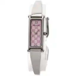 Walmart Pre-Owned Gucci 1500L Square Face Watch Stainless Steel SS Ladies (Fair) offer