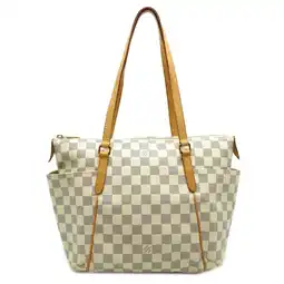 Walmart Pre-Owned Louis Vuitton Totally PM Women's Tote Bag N51261 Damier Azur White (Fair) offer