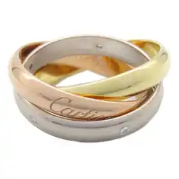 Walmart Pre-Owned Cartier Trinity Ring, K18 (yellow gold), K18WG (white K18PG (pink ladies,... (Good) offer