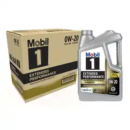 Walmart Mobil 1 Extended Performance Full Synthetic Motor Oil 0W-20, 5 Quart (Pack of 3) offer