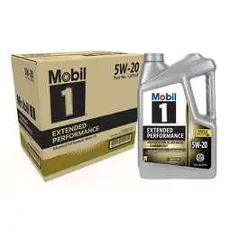 Walmart Mobil 1 Extended Performance Full Synthetic Motor Oil 5W-20, 5 Quart (3 Pack) offer