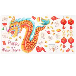 Walmart Year of Dragon Window Cling Static Spring Festival Window Sticker New Year Decoration offer