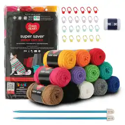 Walmart Red Heart Super Saver Super Knit Kit offer