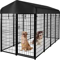 Walmart SINGES Heavy Duty Large Outdoor Dog Kennel Pet Playpen,8.2 ft. x 4 ft. x 5.4 ft offer