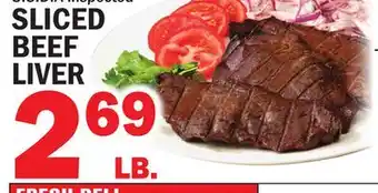 Bravo Supermarkets SLICED BEEF LIVER offer