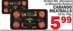 Bravo Supermarkets CARANDO MEATBALLS offer