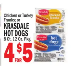 Bravo Supermarkets KRASDALE HOT DOGS offer