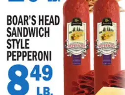 Bravo Supermarkets Boar's Head Sandwich Style pepperoni offer