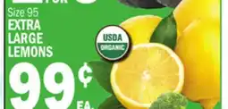 Bravo Supermarkets EXTRA LARGE LEMONS offer