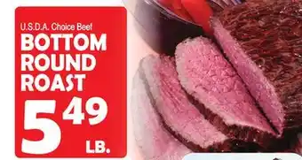 Bravo Supermarkets BOTTOM ROUND ROAST offer