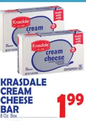 Bravo Supermarkets KRASDALE CREAM CHEESE BAR offer