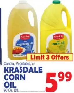 Bravo Supermarkets KRASDALE CORN OIL offer