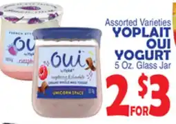 Bravo Supermarkets YOPLAIT OUI YOGURT offer