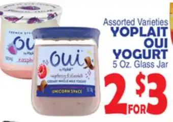 Bravo Supermarkets YOPLAIT OUI YOGURT offer