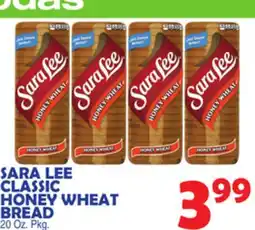 Bravo Supermarkets SARA LEE CLASSIC HONEY WHEAT BREAD offer