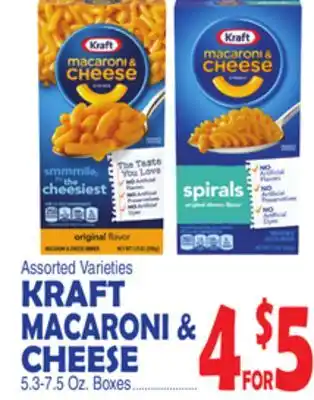 Bravo Supermarkets KRAFT MACARONI & CHEESE offer