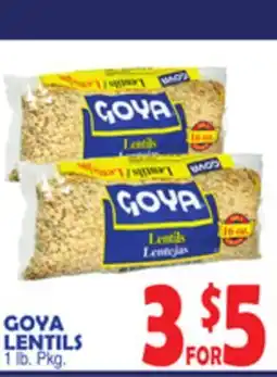 Bravo Supermarkets GOYA LENTILS offer