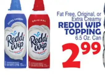 Bravo Supermarkets REDDI WIP TOPPING offer