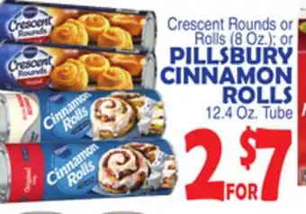 Bravo Supermarkets PILLSBURY CINNAMON ROLLS 12.4 Oz. Tube offer