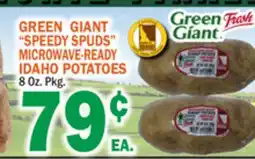 Bravo Supermarkets GREEN GIANT SPEEDY SPUDS MICROWAVE-READY IDAHO POTATOES offer