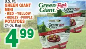 Bravo Supermarkets GREEN GIANT MINI RED, YELLOW, MEDLEY, PURPLE POTATOES offer