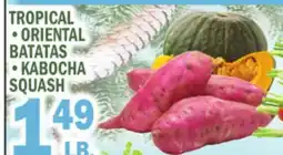 Bravo Supermarkets TROPICAL ORIENTAL BATATAS, KABOCHA SQUASH offer