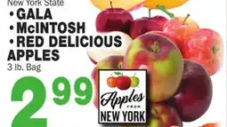 Bravo Supermarkets •GALA •McINTOSH • RED DELICIOUS APPLES offer