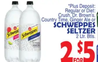 Bravo Supermarkets SCHWEPPES SELTZER offer