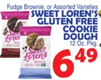 Bravo Supermarkets SWEET LOREN'S GLUTEN FREE COOKIE DOUGH offer