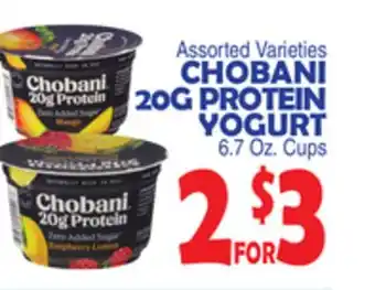 Bravo Supermarkets CHOBANI 20G PROTEIN YOGURT offer