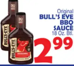 Bravo Supermarkets BULL'S EYE BBQ SAUCE offer