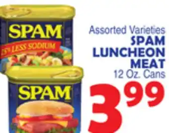 Bravo Supermarkets SPAM LUNCHEON MEAT offer