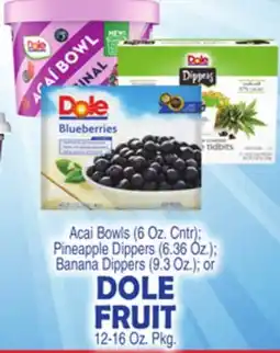 Bravo Supermarkets DOLE FRUIT 12-16 Oz. Pkg offer