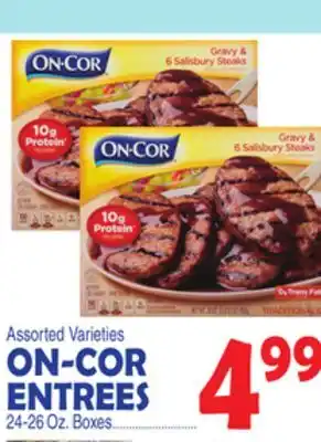 Bravo Supermarkets ON-COR ENTREES offer