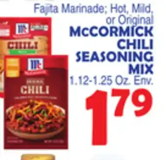 Bravo Supermarkets MCCORMICK CHILI SEASONING MIX offer