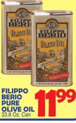 Bravo Supermarkets FILIPPO BERIO PURE OLIVE OIL offer