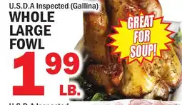 Bravo Supermarkets WHOLE LARGE FOWL offer