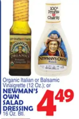 Bravo Supermarkets NEWMAN'S OWN SALAD DRESSING offer