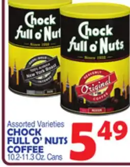 Bravo Supermarkets CHOCK FULL O'NUTS COFFEE offer