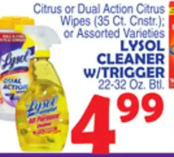 Bravo Supermarkets LYSOL CLEANER W/TRIGGER 22-32 Oz. Btl offer