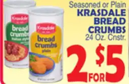 Bravo Supermarkets KRASDALE BREAD CRUMBS offer