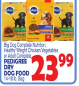 Bravo Supermarkets PEDIGREE DRY DOG FOOD offer