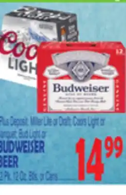 Bravo Supermarkets BUDWEISER BEER offer