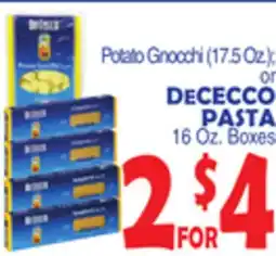 Bravo Supermarkets DECECCO PASTA offer