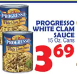 Bravo Supermarkets PROGRESSO WHITE CLAM SAUCE offer