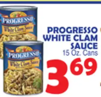 Bravo Supermarkets PROGRESSO WHITE CLAM SAUCE offer