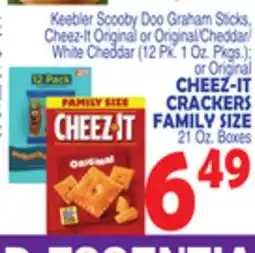 Bravo Supermarkets CHEEZ-IT CRACKERS FAMILY SIZE 21 Oz. Boxes offer