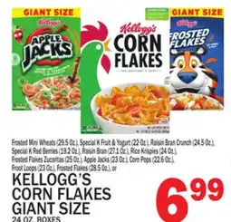 C Town KELLOGG'S CORN FLAKES GIANT SIZE 24 OZ. BOXES offer